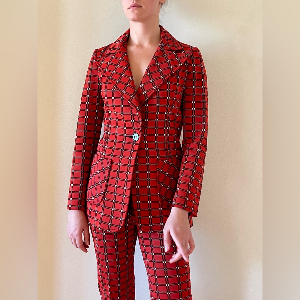 Red Vintage Power Suit